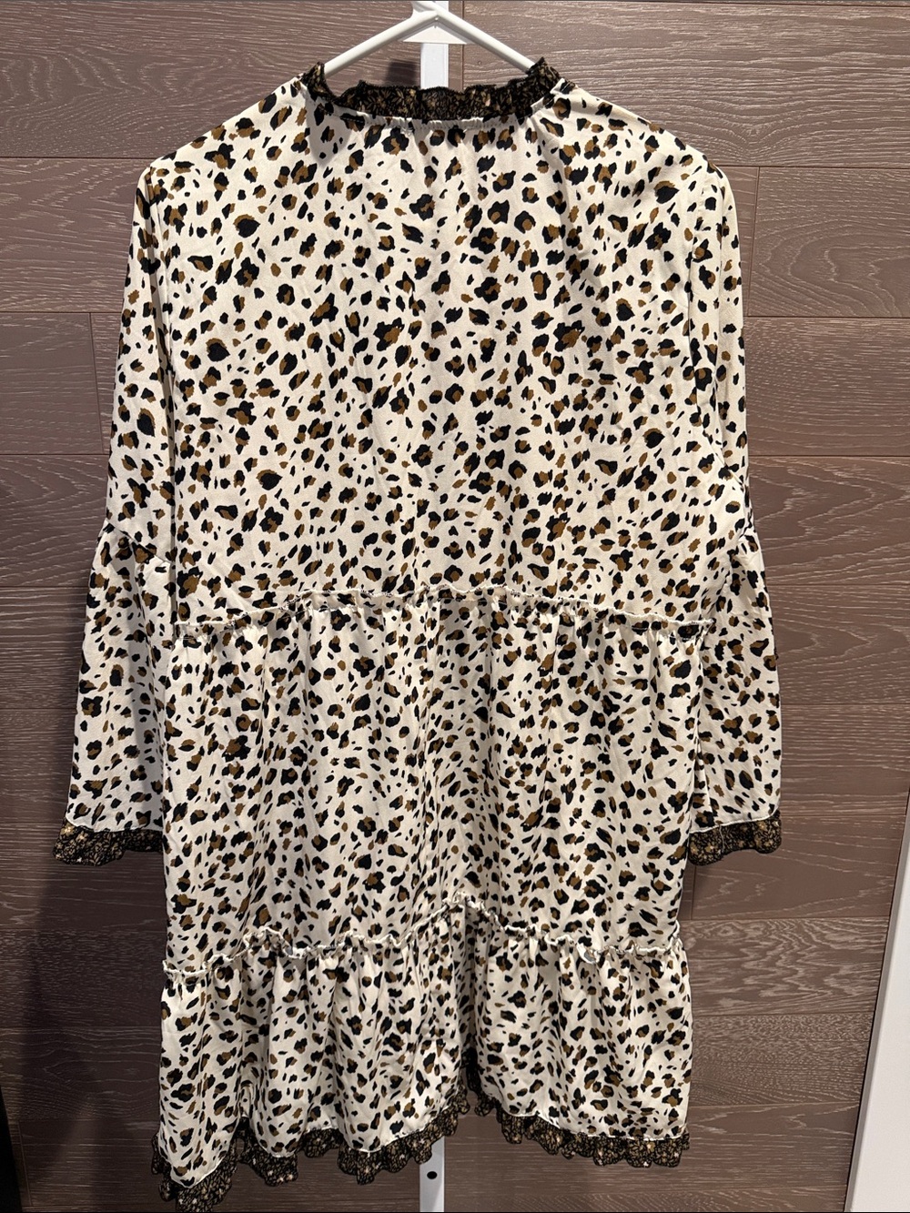 Umgee Leopard-Print Tiered Dress - Picture 10 of 11